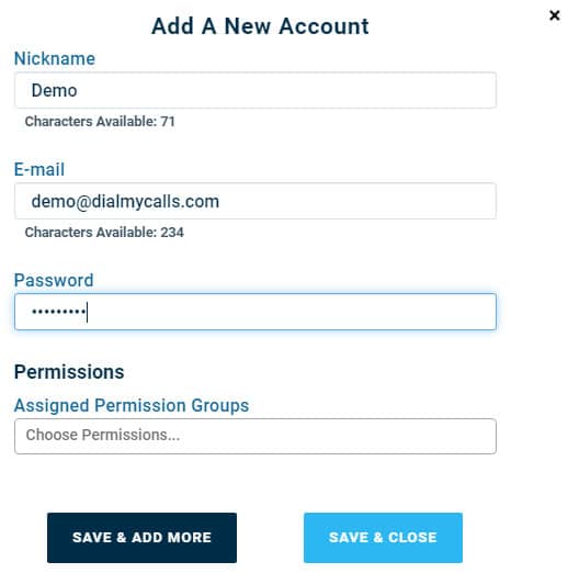 Access Control Add User - Version 3