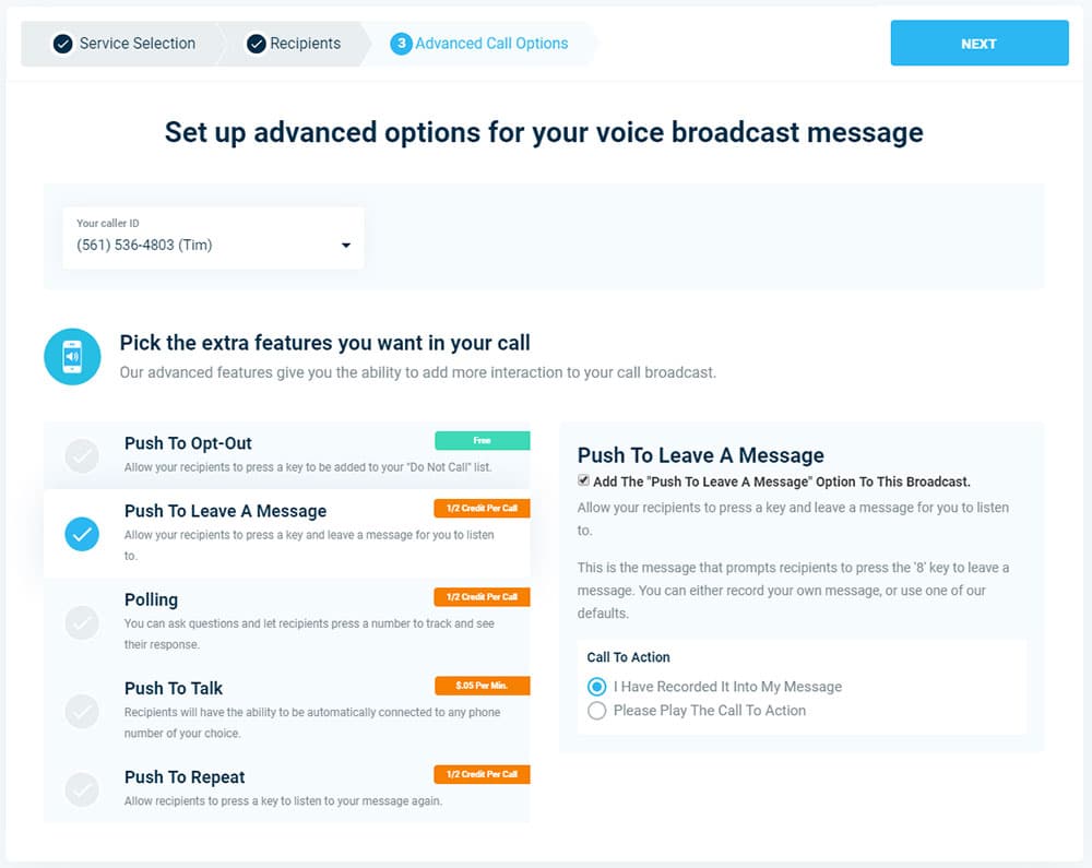 Push To Leave Message - Version 3