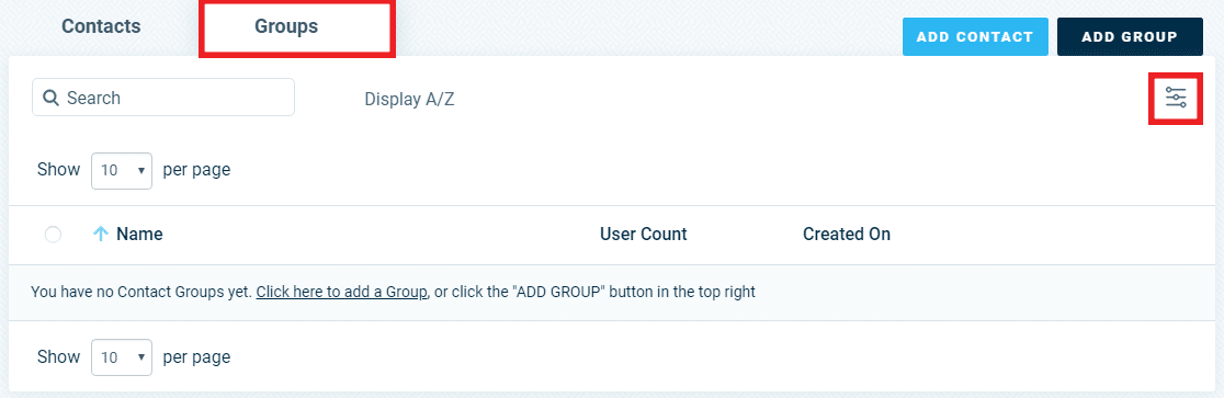 Add Labels Before Contacts - DialMyCalls