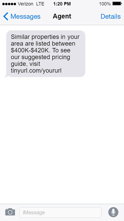 Real Estate SMS Templates - Current Sellers