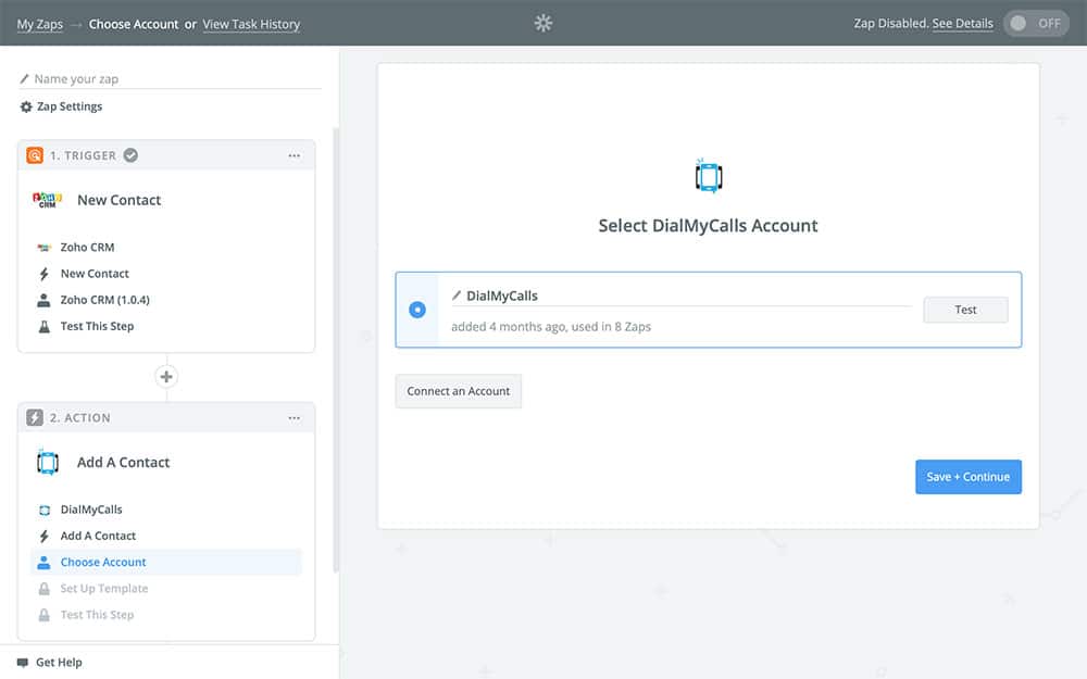 DialMyCalls + Zoho Integration