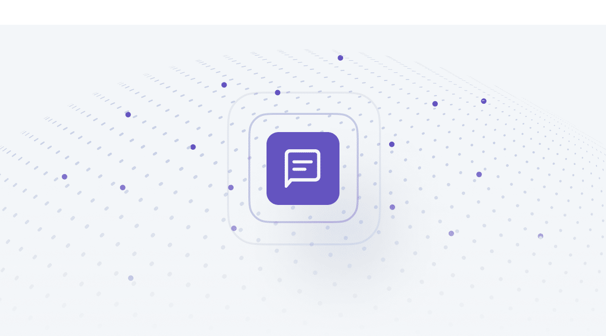 purple messaging icon