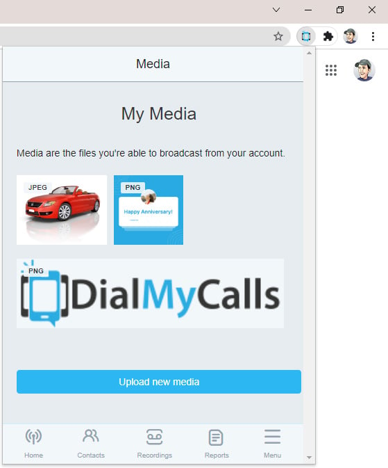 MMS - DialMyCalls Bulk SMS Chrome Extension