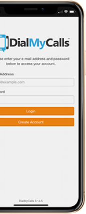 DialMyCalls Mobile app example